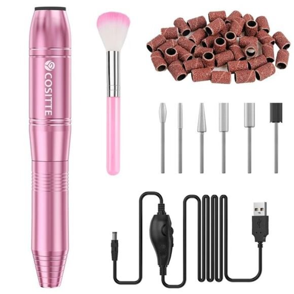 Electric Nail Drill,USB Electric Nail Drill Machine for Acrylic Nail Kit - Picture 1 of 6